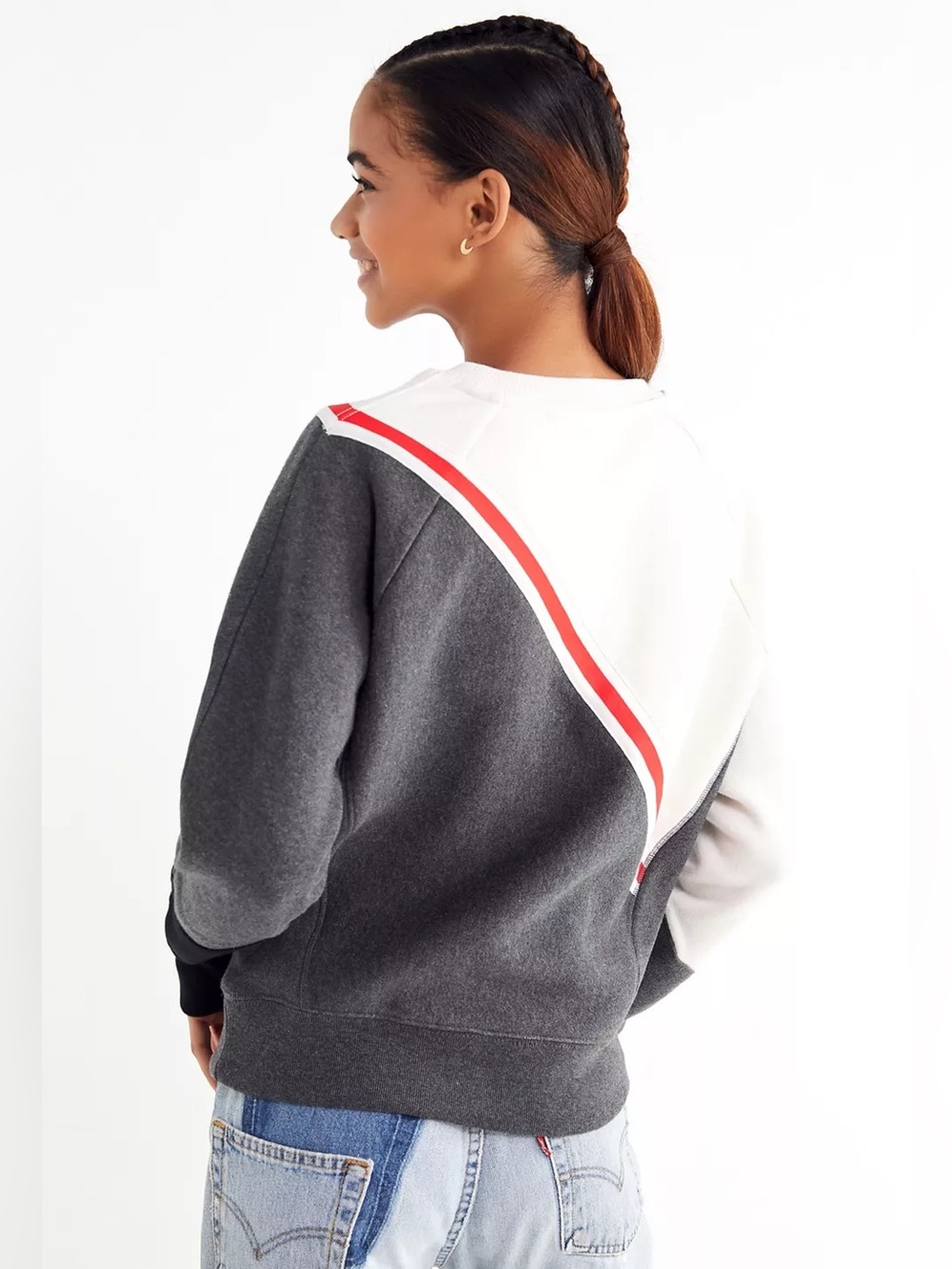 Champion Reverse Weave Diagonal Colorblock Sweatshirt - Picture 6 of 7